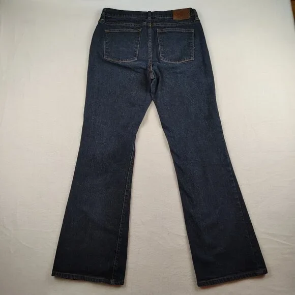Lauren Ralph Lauren Classic Bootcut Dark Denim Jeans sz 8 - Picture 2 of 9